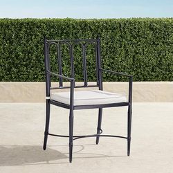 Set of 2 Lucien Dining Replacement Cushions - Resort Stripe Black - Frontgate