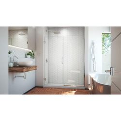 Dreamline DreamLine Unidoor Plus 59 - 59 1/2 inch W x 72 inch H Frameless Hinged Shower Door in Chrome SHDR-245907210-01