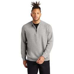 Mercer+Mettle MM3020 1/4-Zip Sweater in Gusty Grey Heather size Small | Cotton/Spandex Blend