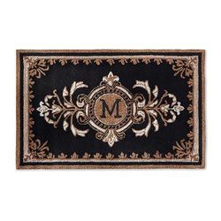 Huntington Monogrammed Door Mat - 36" x 72", M - Frontgate