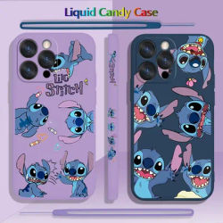 Coque de téléphone Apple motif dessin animé Disney corde gauche liquide pour iPhone 14 13 12 11