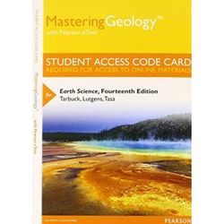 MasteringGeology with Pearson eText Standalone Access Card for Earth Science th Edition