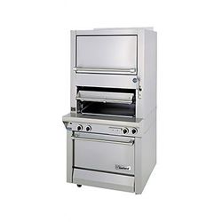 Garland M100XSM Infrared Deck Type Broiler w/ Finishing Oven, Natural Gas, Stainless Steel, Gas Type: NG
