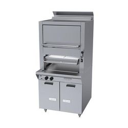 Garland M60XS LP Radiant Deck Type Broiler w/ Upper Finishing Oven, Liquid Propane, Stainless Steel, Gas Type: LP