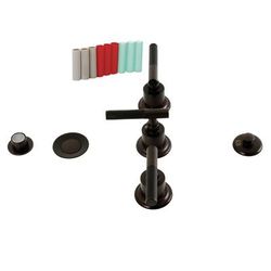 Kingston Brass KB6325CKL Kaiser Three-Handle Bidet Faucet, Oil Rubbed Bronze - Kingston Brass KB6325CKL