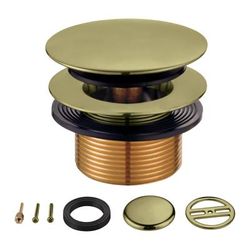 Kingston Brass KBU2003 Eugene Tip-Toe Tub Drain Conversion Kit, Antique Brass - Kingston Brass KBU2003