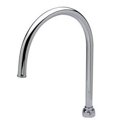 Zurn Industries G67853 8" Rigid/ Swing Gooseneck Replacement Spout - Low Lead, Brass, Chrome