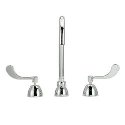 Zurn Industries Z831B4-XL-FC Deck Mount Lavatory Faucet w/ 5 3/8" Gooseneck Spout & 2.0 gpm Laminar Flow - Chrome