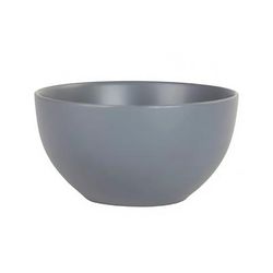 10 Strawberry Street WM-7-CHAR-6 16 oz Round Wazee Matte Cereal Bowl - Stoneware, Charcoal, Gray
