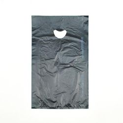 LK Packaging CH18BK Merchandise Bag w/ Handle - 12" x 18", 0.7 mil HDPE, Black