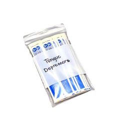 LK Packaging F20609W Zipper Seal Top Bag w/ Write-On Block - 9"L x 6"W, 2 mil LDPE, Clear
