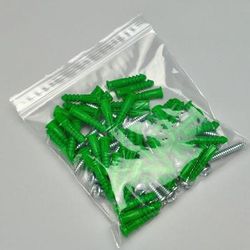 LK Packaging F40404 Zipper Seal Top Bag - 4"L x 4"W, 4 mil LDPE, Clear