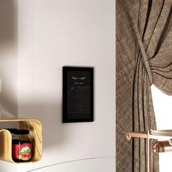 Flash Furniture HGWA-GDIS-CRE8-862315-GG Wall Mount Chalkboard Sign - 11"W x 17"H, Pine Wood Frame, Black, Black Pine Wood Frame