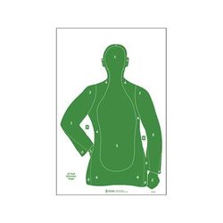 Action Target B-21E Economy 25 Yard Silhouette Target Pack of 100 Green B-21E GREEN