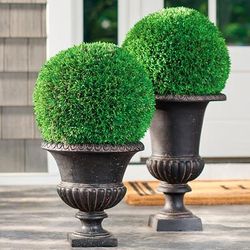 Lucas Pedestal Planters - 16"H - Grandin Road