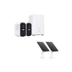eufyCam S220 (eufyCam 2C Pro) + Solar Panel Charger (2-Pack)