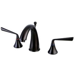 Kingston Brass KS2975ZL 8 in. Widespread Bathroom Faucet, Oil Rubbed Bronze - Kingston Brass KS2975ZL