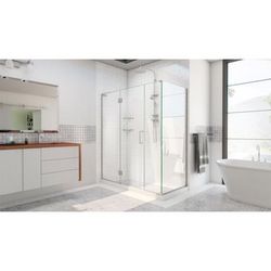 Dreamline DreamLine Unidoor-X 45 inch W x 30 3/8 inch D x 72 inch H Frameless Hinged Shower Enclosure in Brushed Nickel E1251430-04