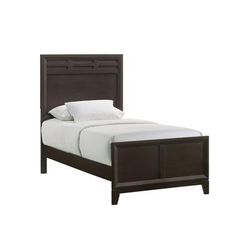 Picket House Furnishings Warren Twin Panel Bed in Merlot - Picket House Furnishings B.1140.TPB