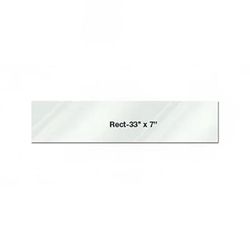 Eastern Tabletop 0507AC Rectangular Riser Shelf - 33"L x 7"W, Acrylic, Clear