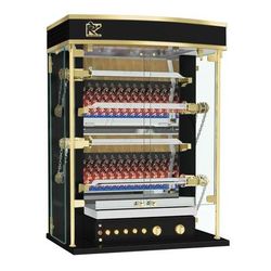 Rotisol USA MF975-4G-LUX NG BLK Gas 4 Spit Commercial Rotisserie w/ 12 Bird Capacity, Natural Gas, Black, Gas Type: NG, 208/230 V