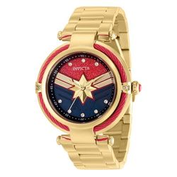 1 LIMITED EDITION - Invicta Marvel Captain Marvel Unisex Watch - 40mm Gold (36953-N1)