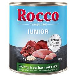 6x800g Junior Poultry, Game & Rice Rocco Wet Dog Food