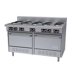 Garland SS684 2081 60" Sentry Series 10 Sealed Element Commercial Electric Range w/ 2 Standard Ovens, 208v/1ph, Stainless Steel