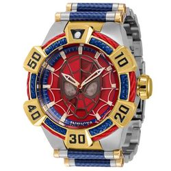 1 LIMITED EDITION - Invicta Marvel Spiderman Automatic Men's Watch - 52mm Steel Blue Gold (41020-N1)