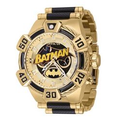 1 LIMITED EDITION - Invicta DC Comics Batman Men's Watch - 52mm Gold Black (41136-N1)