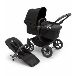 Bugaboo Donkey 5 Mono Complete Single-to-Double Stroller - Black / Midnight Black / Midnight Black