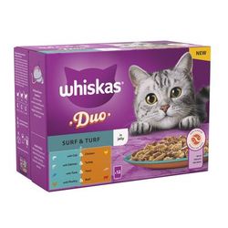 96x85g Surf & Turf in Jelly 1+ Whiskas Duo Wet Cat Food