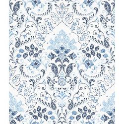 Peel And Stick Wallpaper by RoomMates in Persian Damask Blue