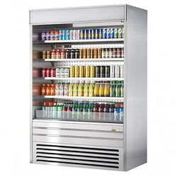 Turbo Air TOM-60ES-N 60" Vertical Open Air Cooler w/ 5 Levels, 115v/1ph, Stainless Steel