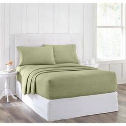 Cool Max Sheet Set by BrylaneHome in Light Sage (Size KING)