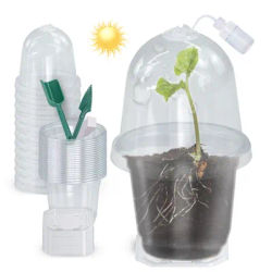 160x90CM Visible Clear Plants Germination Cup Transparent Plastic Nursery Growing Box Indoor Garden Serre Semences Starter Plateau Kits Conteneur Arrosoir Étiquettes Outil De Jardin