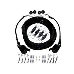 RUPP Marine Double Rigging Kit w/Lok-Ups & Nok-Outs - 260' Black Mono CA-0175-MO