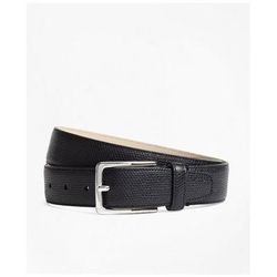 Brooks Brothers Men's 1818 Textured Leather Belt | Black | Size 36