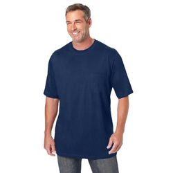 Men’s Big & Tall The Ultra-Light Comfort Tee by KingSize in Navy (Size 3XL)