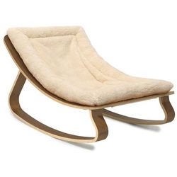 Charlie Crane LEVO Baby Rocker - Walnut / Fur Milk