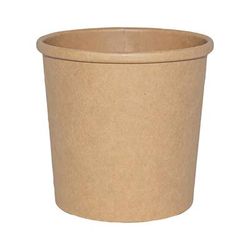 ITI TG-KS-12 12 oz Kraft Paper Food / Soup Cup, 500/cs, Beige