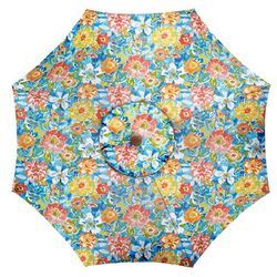 9' Tilt-and-Crank Umbrella by BrylaneHome in Poppy Blue 9 Foot Heavy Duty Fade-Resistant Tilting Shade