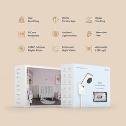 Miku Pro Smart Baby Monitor with Wall Mount Kit