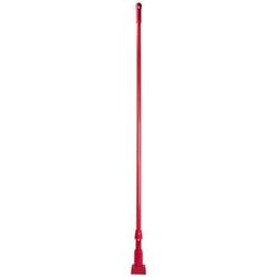 Carlisle 369475EC05 60" Mop Handle - Jaw Style, Fiberglass, Red