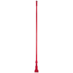 Carlisle 369475EC05 60" Mop Handle - Jaw Style, Fiberglass, Red