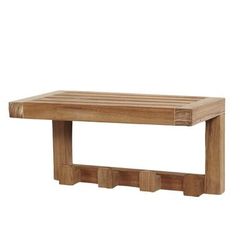 ARB Teak Teak Wall Shelf with 4 hooks ACC543