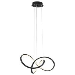 Finesse Decor Knotted LED Dimmable Chandelier, Black - CH-1155-B