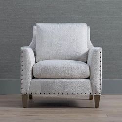 Banks Accent Chair - Parchment Friendly InsideOut Performance - Frontgate