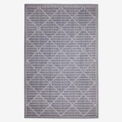 58" x 90" Malibu Indoor/Outdoor Rugs by BrylaneHome in Navy Diamond