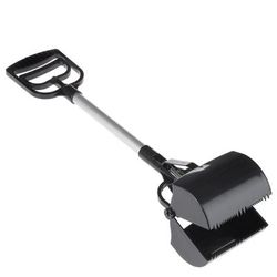 Long-Handled Poop Grabber Scoop 60x13cm Black